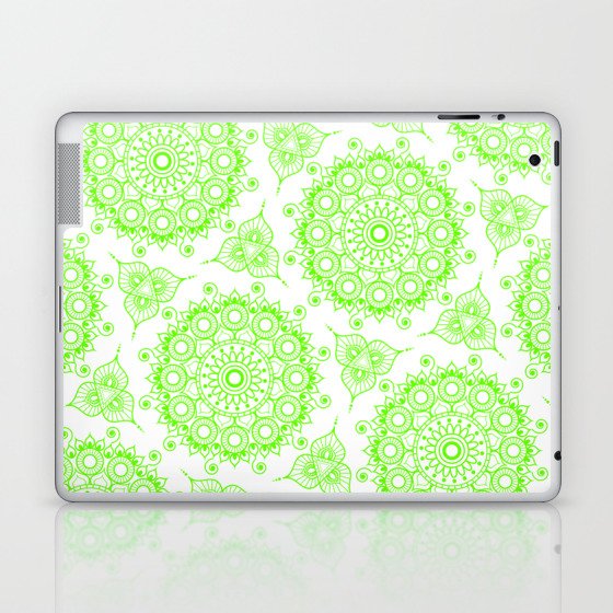 YOGA evergreen health mandala pattern - yoga bulkbuy Laptop & iPad Skin