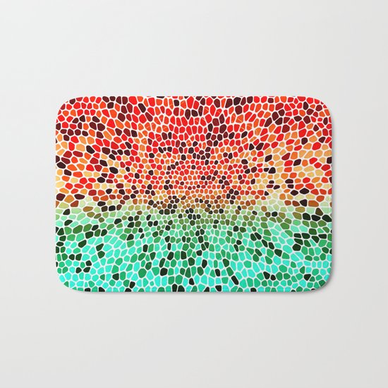 THINK MINTY ORANGE Bath Mat