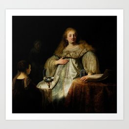Judith at the Banquet of Holofernes Art Print
