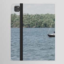 boat on the lake iPad Folio Case