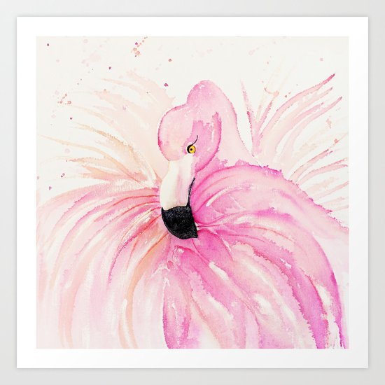 FLAMINGO Art Print