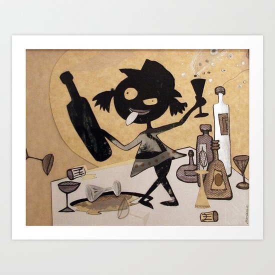 little drunk Art Print