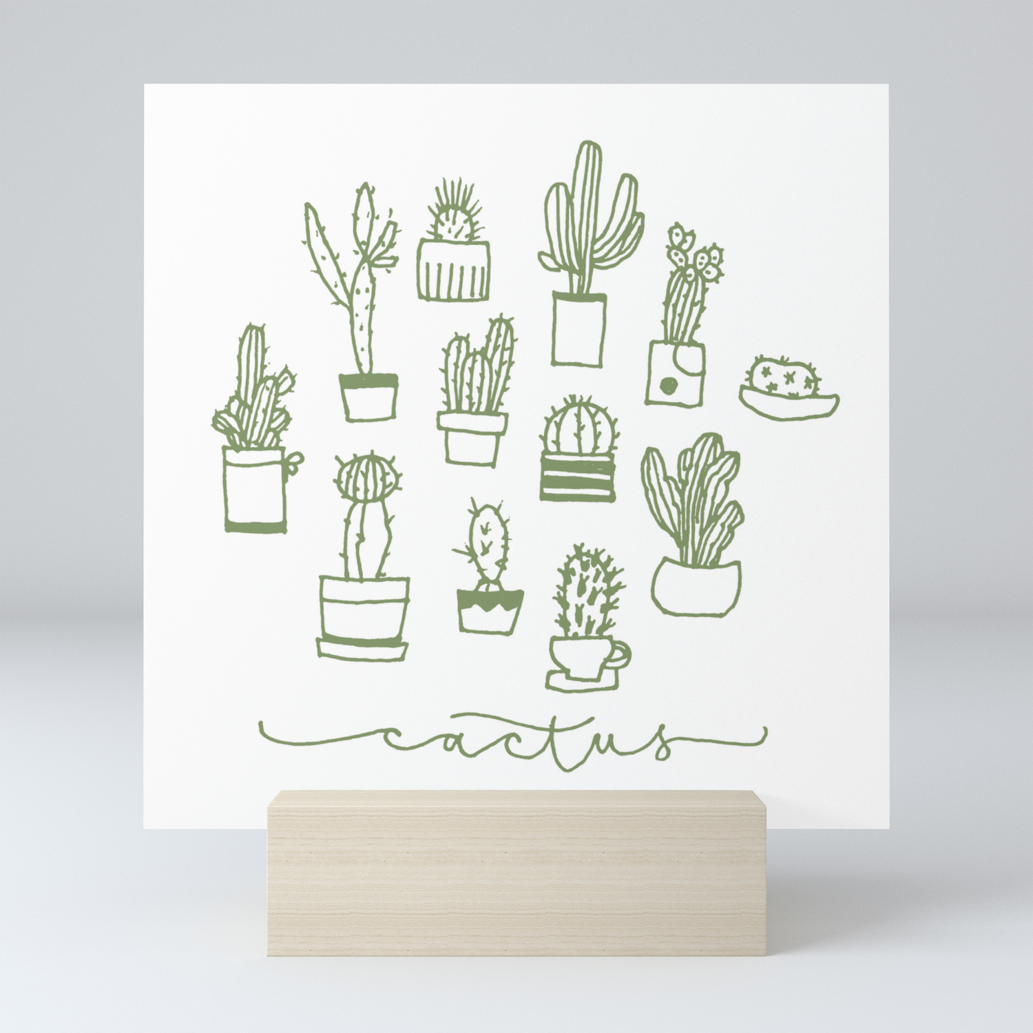Cactus Mini Art Print By Chee Society6