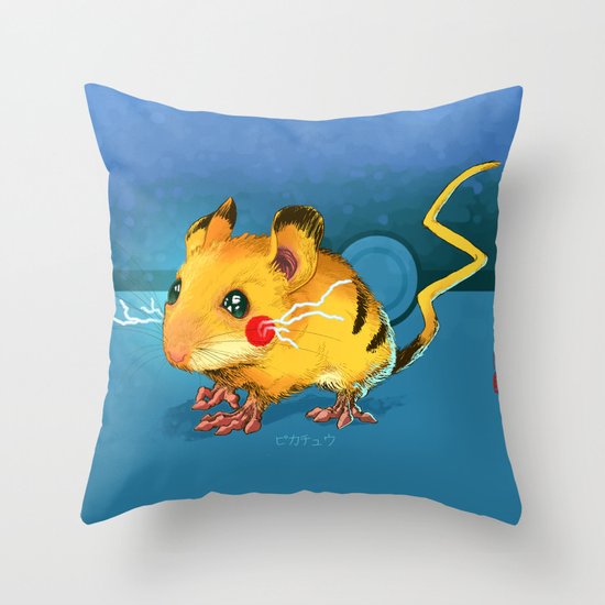 Electric Mouse Throw Pillow