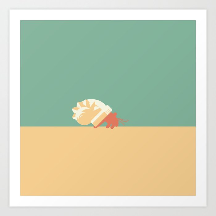Tiny hermit crab Art Print