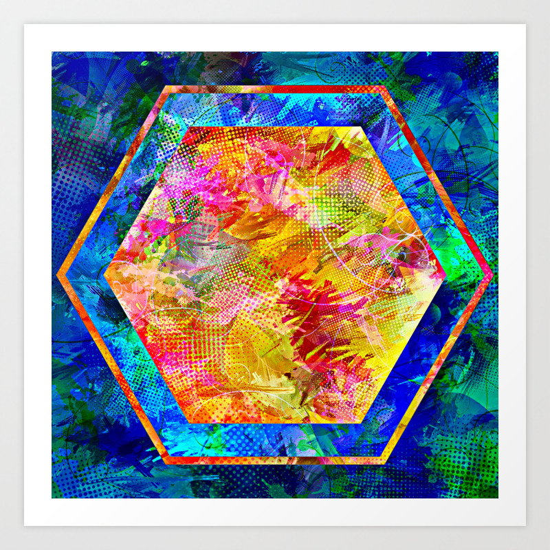 Hexagon In Complementary Colors Art Print By Danaroper Society6 Check out inspiring examples of complementary_colors artwork on deviantart, and get inspired by our community of talented artists. hexagon in complementary colors art print by danaroper