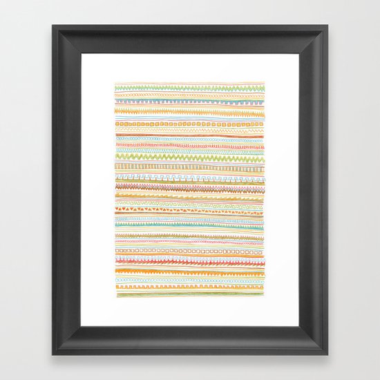 Pencil Doodles Framed Art Print