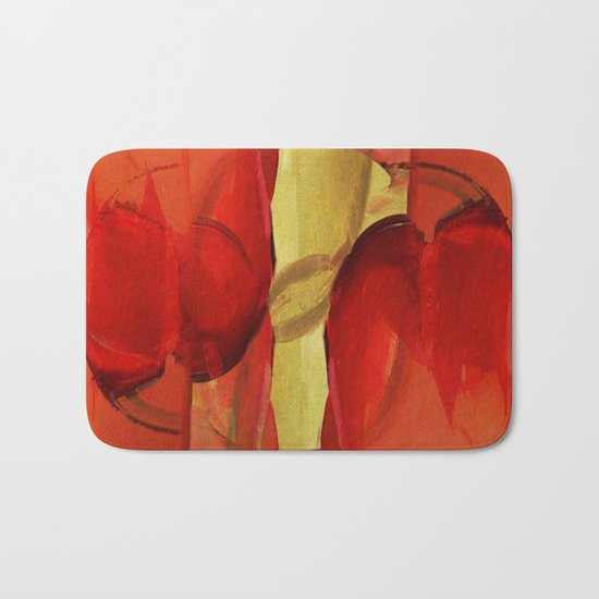 Two Red Horses Bath Mat