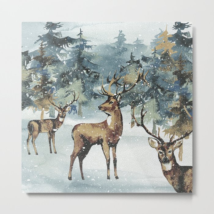 Winterly Forest 3 Metal Print