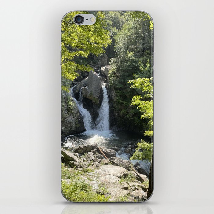 peaceful summer waterfall iPhone Skin