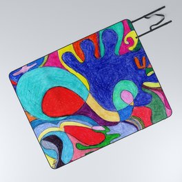 Crayon Mom Color Pop Picnic Blanket