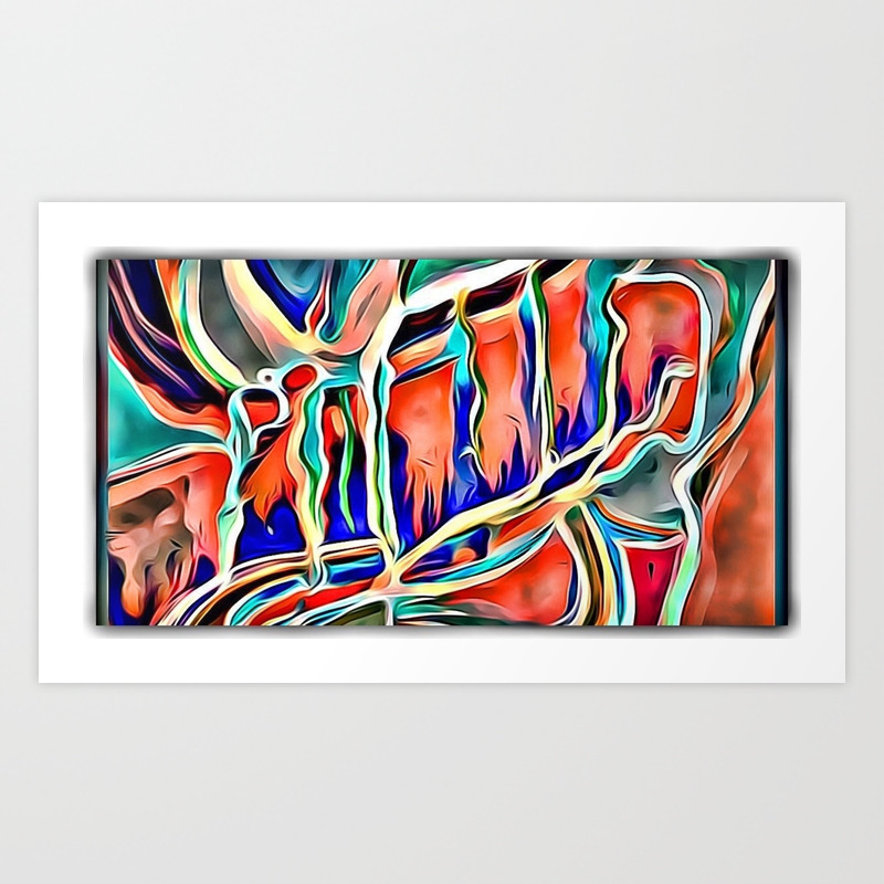 Water Coulor Art Print By Jennifersartdesign Society6