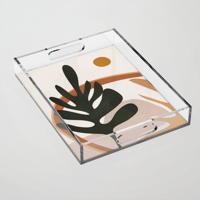 Abstract Plant Life I Acrylic Tray