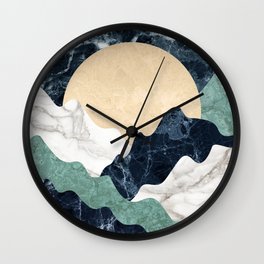 Marble mountain landscape Wall Clock