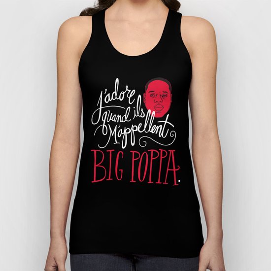 French Poppa Unisex Tank Top