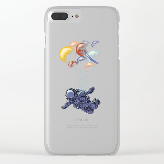 Space travel Clear iPhone Case