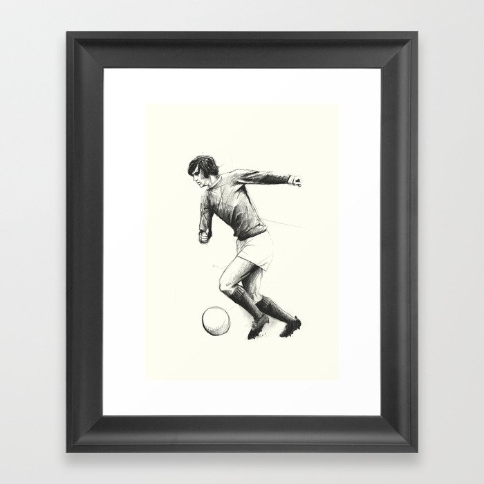 Football/Soccer - George Best Framed Art Print