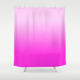 Monochromatic Pink Magenta Ombre Shower Curtain