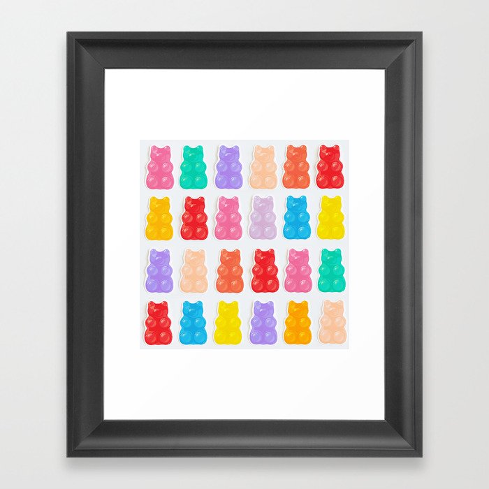 Gummy Bears Framed Art Print