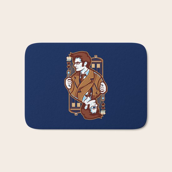 10th of Hearts Bath Mat