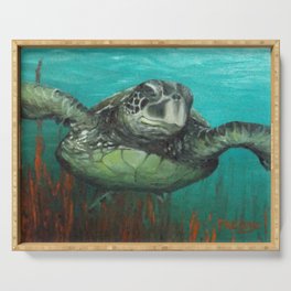 Sea Turtle 2 Serving Tray