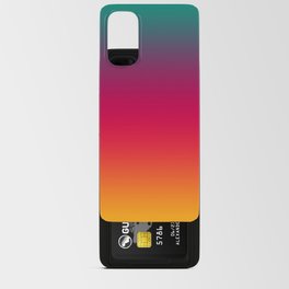 Poseidon - Classic Colorful Warm Abstract Minimal Retro Style Color Gradient Android Card Case