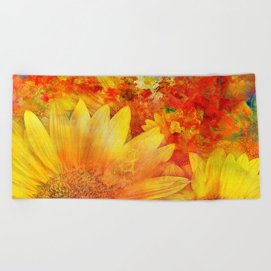 Tournesol Beach Towel