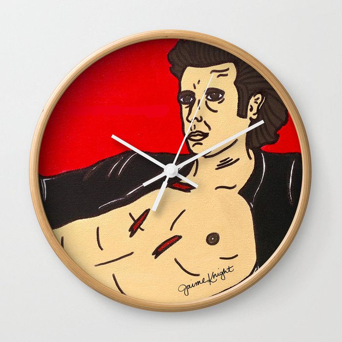 Jeff Goldblum "Must Go Faster" Wall Clock