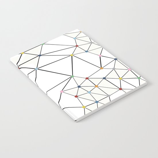 Seg with Color Spots White Notebook