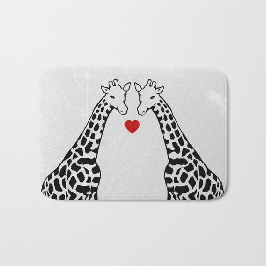 Giraffe Love Bath Mat