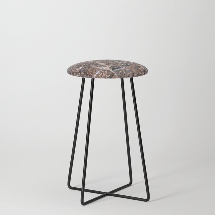 New York City at Night Counter Stool