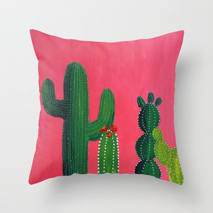 Pink cactus hotsell pillow