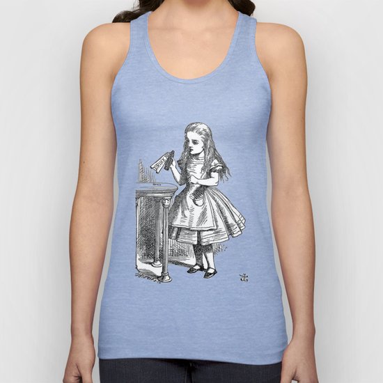 Drink Me Vintage Alice In Wonderland Emo Goth Antique Book Sketch Drawing Print Unisex Tank Top By Igallery Society6 Drink Me Vintage Alice In Wonderland Emo Goth Antique Book Sketch Drawing Print Unisex Tank Top By Igallery Society6