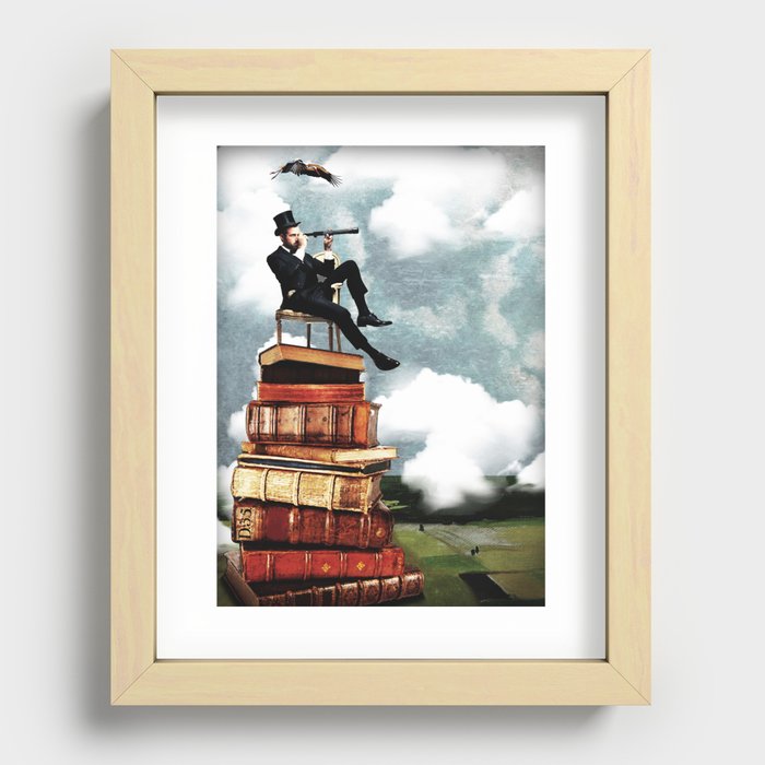 Aim for the distance Recessed Framed Print