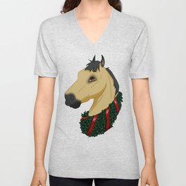 Holly Horse - Buckskin V Neck T Shirt