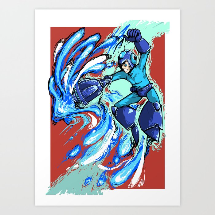 Mega Man Art Print by rubyreid Society6