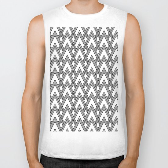 Minimal pattern Biker Tank