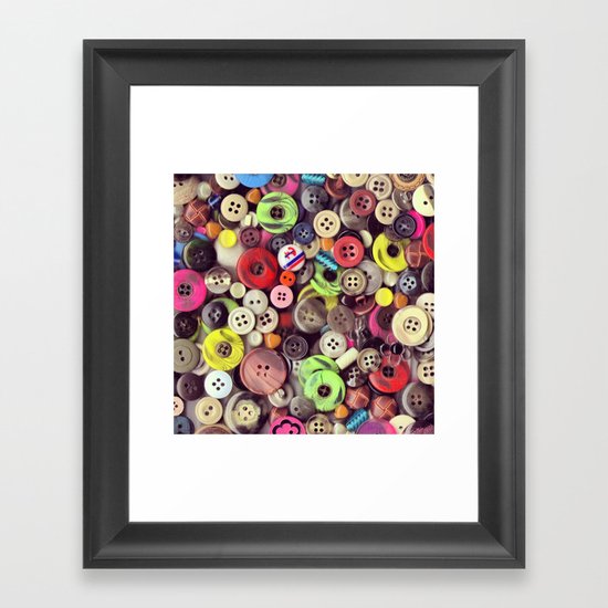 Button Jar Autopsy Framed Art Print