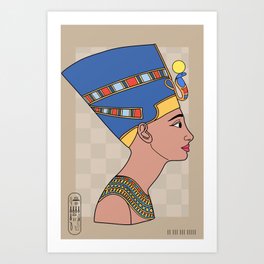 Queen Nefertiti Art Print