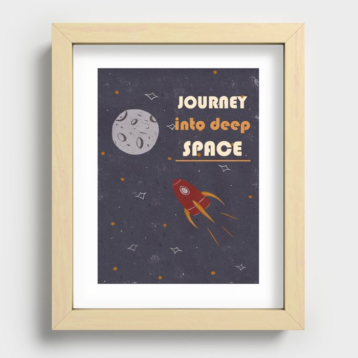 Journey into deep space Recessed Framed Print