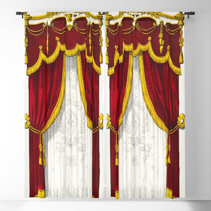 FAUX FRENCH DECOR Blackout Curtain