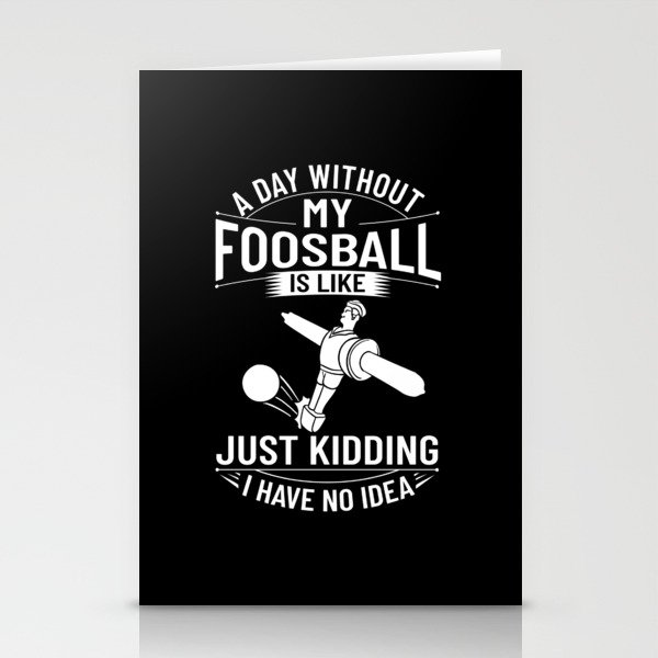 Foosball Table Soccer Game Ball Outdoor Player Stationery Cards