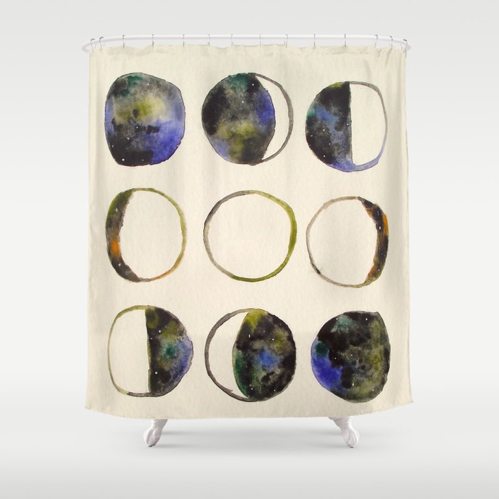 Phases of the Moon Shower Curtain