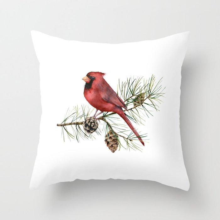 Cardinal top christmas pillows
