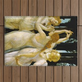 Sandro Botticelli "Spring" The Three Graces (2) Outdoor Rug