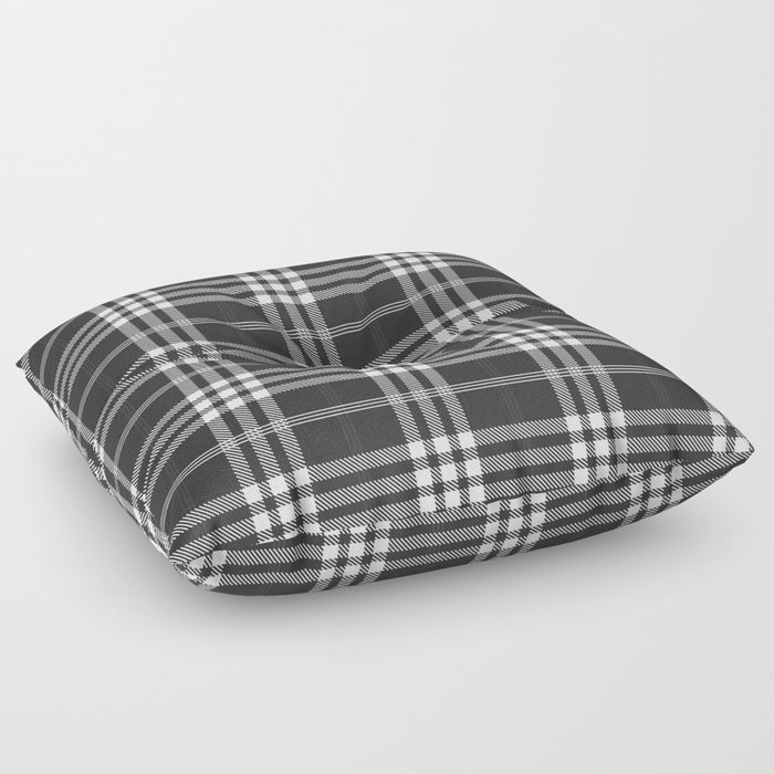 Black and White Flannel Floor Pillow