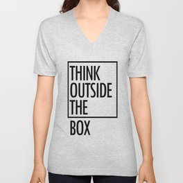 Think outside the box V Neck T Shirt
