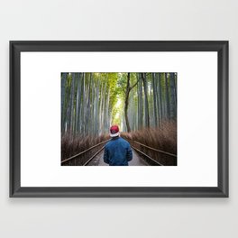Arashiyama Forest  Framed Art Print