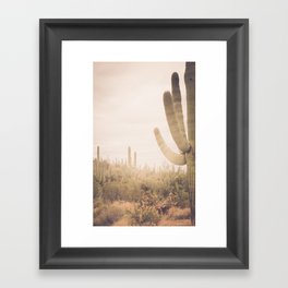 Saguaro Sunrise Framed Art Print