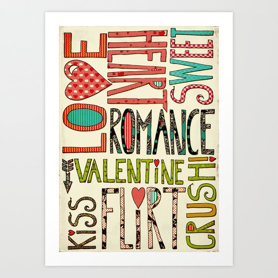 My Romantic Valentine Art Print